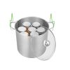 Canning Supplies Starter Kit, 9 Pieces Stainless Steel Water Bath Canning Kit for Beginners, Canning Tools Set: Pot, Rack, Lid, Funnel, Tongs