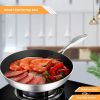 SOGA 28cm Stainless Steel Fry Pan â€“ Heavy-Duty Non-Stick Induction Compatible Frying Pan Skillet for Home and Professional Cooking