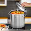 SOGA 33L Top-Grade Thick Stainless Steel Stock Pot 18/10 â€“ Heavy-Duty Cooking Pot for Soup, Stew, Boiling, and Catering