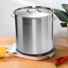 SOGA 33L Top-Grade Thick Stainless Steel Stock Pot 18/10 â€“ Heavy-Duty Cooking Pot for Soup, Stew, Boiling, and Catering