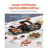 Hot Pot with Grill, 2300W 2-in-1 Electric Smokeless Grill and Hot Pot, Removable Shabu-shabu Hotpot with Non-stick Pan