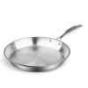 SOGA 26cm Stainless Steel Fry Pan â€“ Top Grade, Induction Compatible Frying Pan Skillet