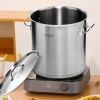 SOGA 12L Top Grade Thick Stainless Steel Stock Pot 18/10