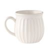 Colette 12-Ounce Stoneware Mug, White