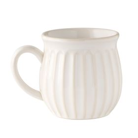 Colette 12-Ounce Stoneware Mug, White