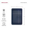 Aluminized Steel Nonstick 9x13-inch Sheet Cake Pan and Baking Dish, Ink Blue