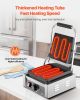Commercial Panini Grill, 1800W Electric Sandwich Panini Maker, Stainless Steel Sandwichs Press Grill with Handle and Temp Control