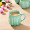 Colette 12 oz Green Stoneware Mug