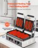 Commercial Panini Grill, 3600W Electric Sandwich Panini Maker, Stainless Steel Double Sandwichs Press Grill with Handle and Temp Control