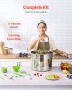 Canning Supplies Starter Kit, 11 Pieces Stainless Steel Water Bath Canning Kit for Beginners, Canning Tools Set: Pot, Rack, Lid, Ladle, Funnel, Tongs