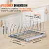 Pan and Pot Rack, Expandable Pull Out Under Cabinet Organizer, Cookie Sheet Baking Pans tray Organization, Adjustable Wire Dividers