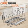 Pan and Pot Rack, Expandable Pull Out Under Cabinet Organizer, Cookie Sheet Baking Pans tray Organization, Adjustable Wire Dividers